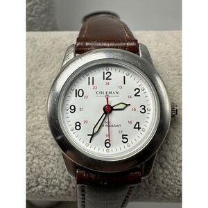 Coleman 40-768 New Battery Ladies Watch‎ 27MM 6.5" Leather Band R98